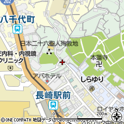 西坂公園トイレ周辺の地図