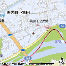 熊本県熊本市東区画図町大字下無田1684周辺の地図