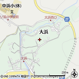 高知県土佐清水市大浜周辺の地図
