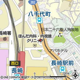 ニッポンレンタカー長崎駅前営業所周辺の地図