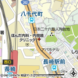 長崎県長崎市西坂町1周辺の地図