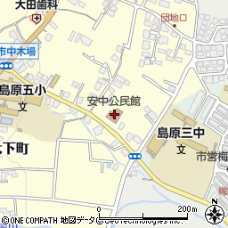 安中公民館周辺の地図