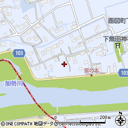 熊本県熊本市東区画図町大字下無田28周辺の地図
