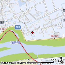 熊本県熊本市東区画図町大字下無田32周辺の地図