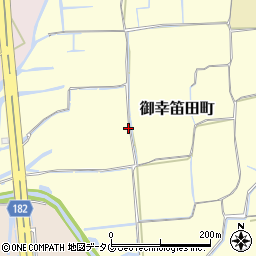 熊本県熊本市南区御幸笛田町周辺の地図