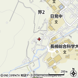 長崎県長崎市界2丁目25-20周辺の地図