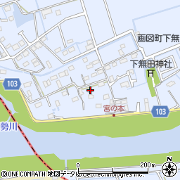 熊本県熊本市東区画図町大字下無田67周辺の地図
