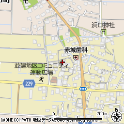 熊本県熊本市南区並建町611周辺の地図
