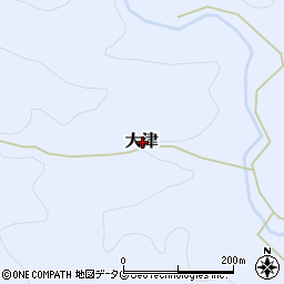高知県土佐清水市大津周辺の地図