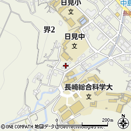 長崎県長崎市界2丁目19周辺の地図