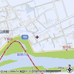 熊本県熊本市東区画図町大字下無田10周辺の地図