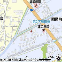 熊本県熊本市東区画図町大字下無田1453周辺の地図