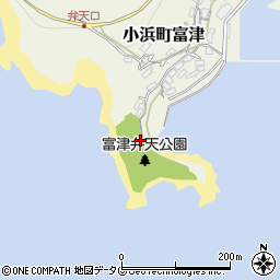 長崎県雲仙市小浜町富津2975周辺の地図