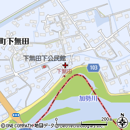 熊本県熊本市東区画図町大字下無田1662周辺の地図