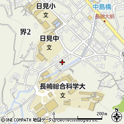 長崎県長崎市界2丁目18-6周辺の地図