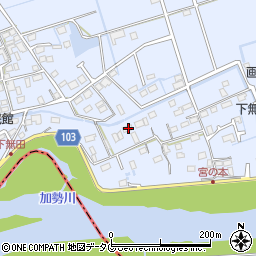 熊本県熊本市東区画図町大字下無田21周辺の地図
