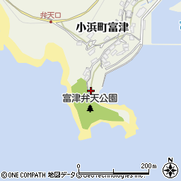 長崎県雲仙市小浜町富津2675周辺の地図