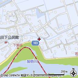 熊本県熊本市東区画図町大字下無田6周辺の地図