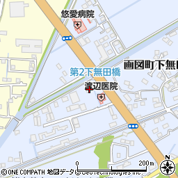 熊本県熊本市東区画図町大字下無田1464周辺の地図