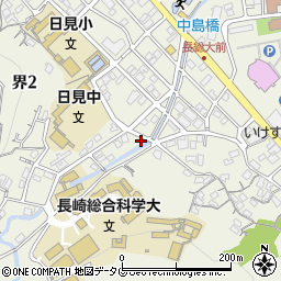 長崎県長崎市界2丁目18-14周辺の地図