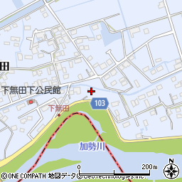 熊本県熊本市東区画図町大字下無田4周辺の地図