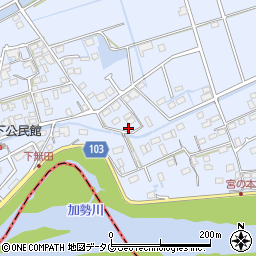 熊本県熊本市東区画図町大字下無田820周辺の地図