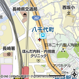 カースタレンタカー長崎駅前店周辺の地図
