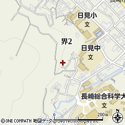 長崎県長崎市界2丁目27-19周辺の地図