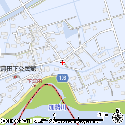 熊本県熊本市東区画図町大字下無田1647周辺の地図
