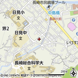 長崎県長崎市界2丁目17-5周辺の地図