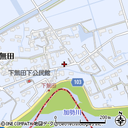 熊本県熊本市東区画図町大字下無田1652周辺の地図