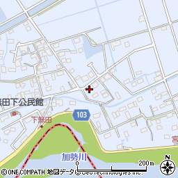 熊本県熊本市東区画図町大字下無田822周辺の地図