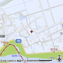 熊本県熊本市東区画図町大字下無田809周辺の地図