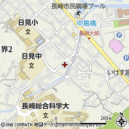 長崎県長崎市界2丁目17-7周辺の地図