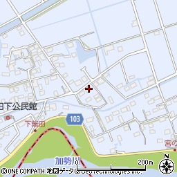 熊本県熊本市東区画図町大字下無田819周辺の地図