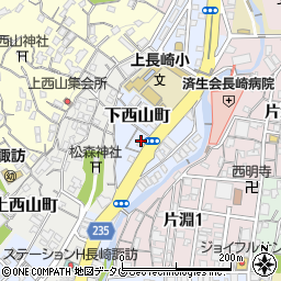 長崎県長崎市下西山町6周辺の地図