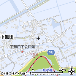 熊本県熊本市東区画図町大字下無田1642周辺の地図