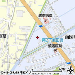 熊本県熊本市東区画図町大字下無田1164周辺の地図