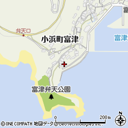 長崎県雲仙市小浜町富津2591周辺の地図