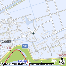 熊本県熊本市東区画図町大字下無田817周辺の地図