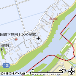 熊本県熊本市東区画図町大字下無田194周辺の地図