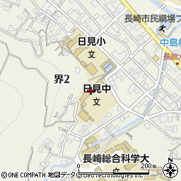 長崎市立日見中学校周辺の地図