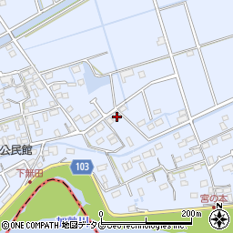 熊本県熊本市東区画図町大字下無田806周辺の地図