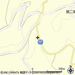 熊本県上益城郡御船町田代1859周辺の地図
