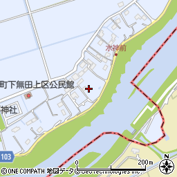 熊本県熊本市東区画図町大字下無田206周辺の地図