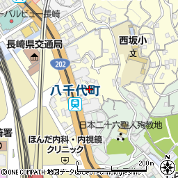 民音　長崎周辺の地図