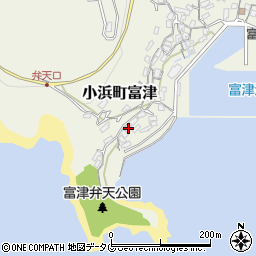 長崎県雲仙市小浜町富津2588周辺の地図