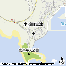 長崎県雲仙市小浜町富津2589周辺の地図
