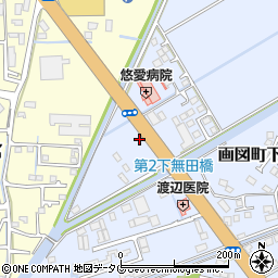 熊本県熊本市東区画図町大字下無田1159周辺の地図