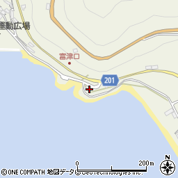 長崎県雲仙市小浜町富津4240周辺の地図